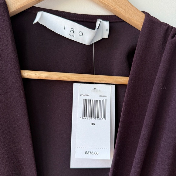 IRO Stepie Blouse in Burgundy, Size: 36 (US 4/S) - Picture 7 of 9